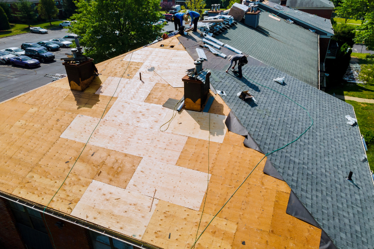New roof installation by Pryor roofing contractor